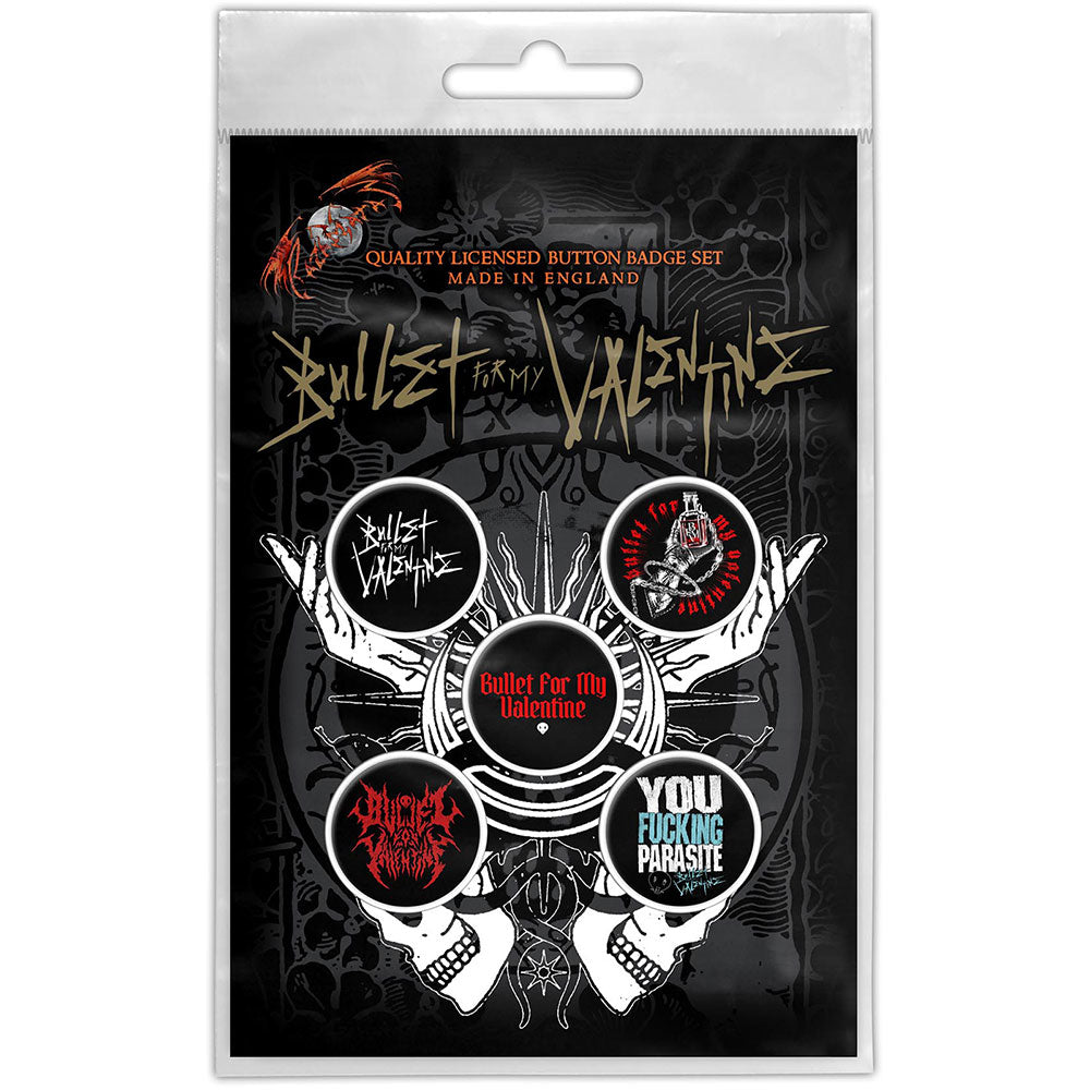 Bullet For My Valentine Button Badge Pack Logo
