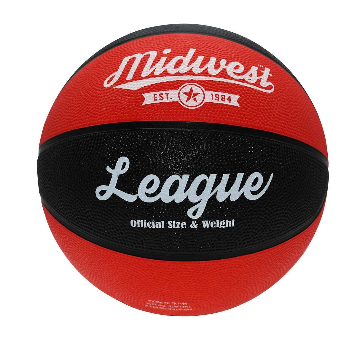 Midwest League Basketball Black/Red (Size 6)