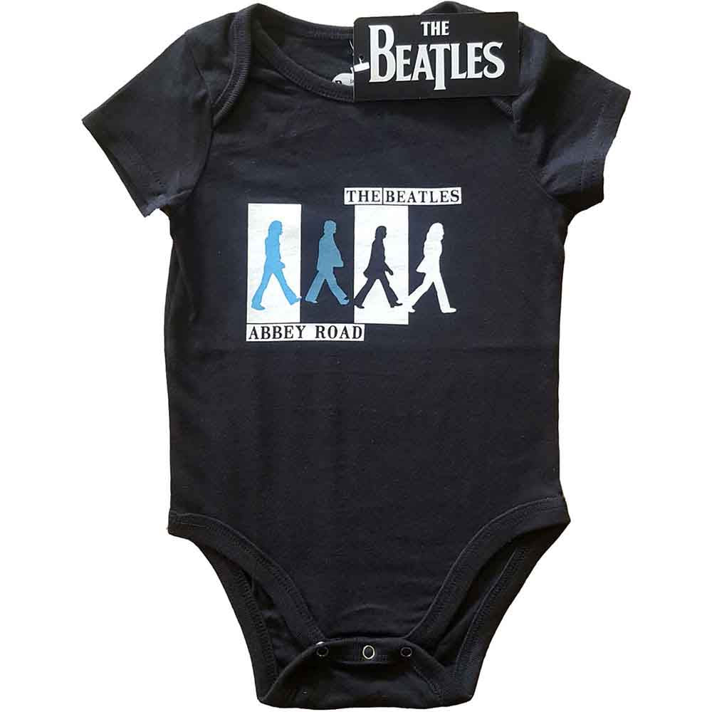 The Beatles Kids Baby Grow Abbey Road Colours Crossing Black (12-18mths)