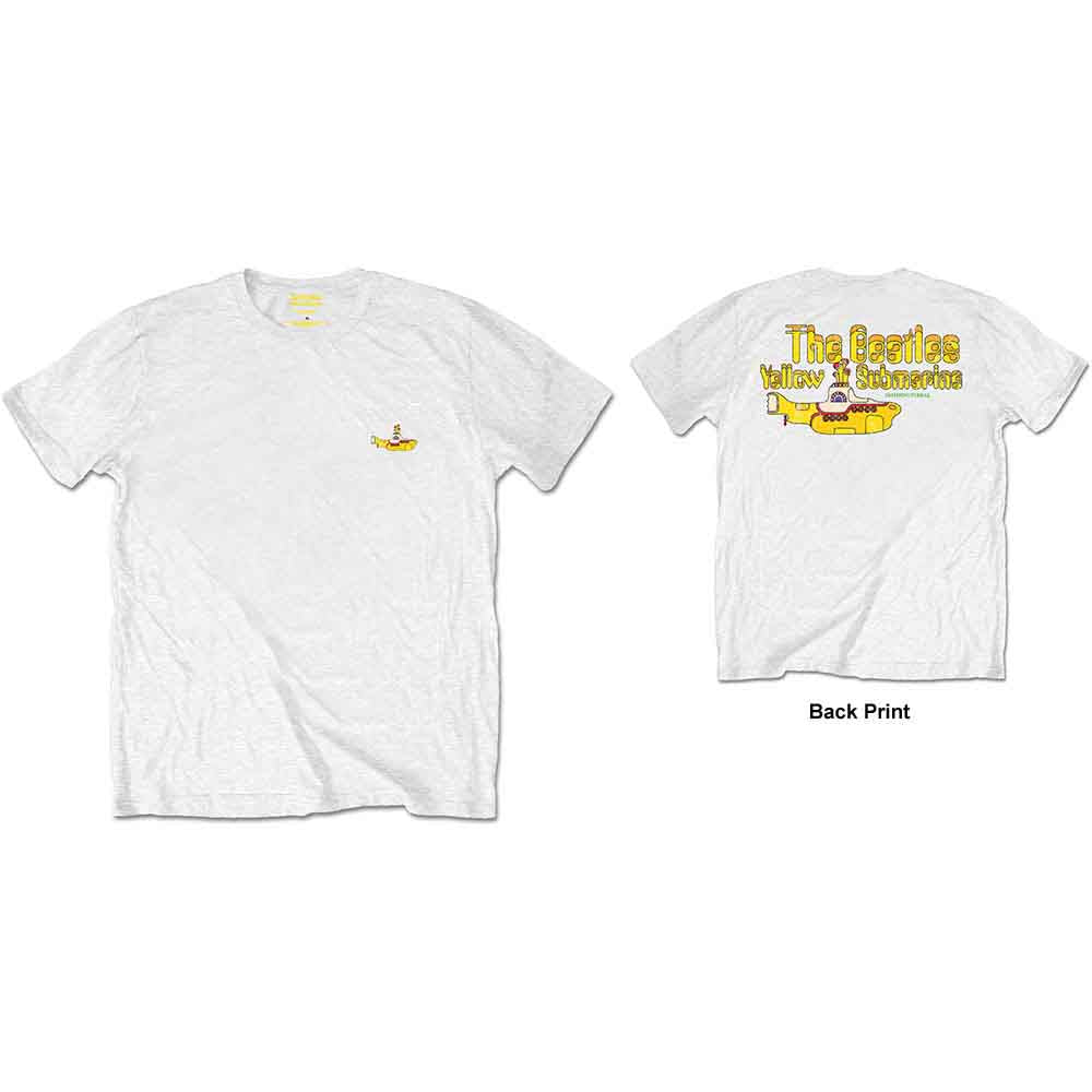 The Beatles Unisex T-Shirt Nothing Is Real (Back Print) White (L)