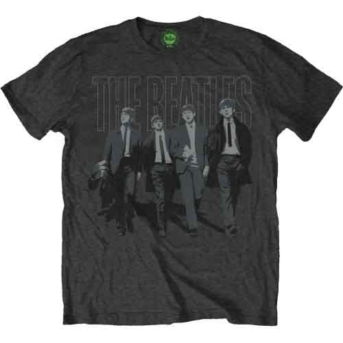 The Beatles Men's T-Shirt Walking in London Grey (XL)