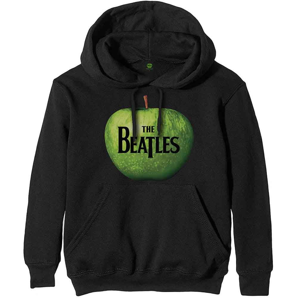 The Beatles Men's Pullover Hoodie Apple Black (XXL)