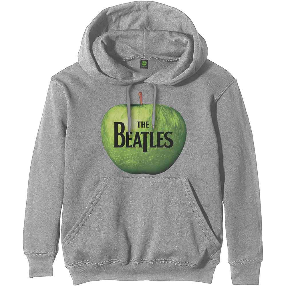 The Beatles Men's Pullover Hoodie Apple Grey (XXL)