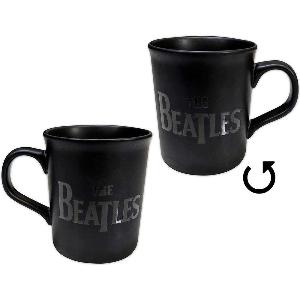 The Beatles Unboxed Mug: Drop T Logo Matte Black
