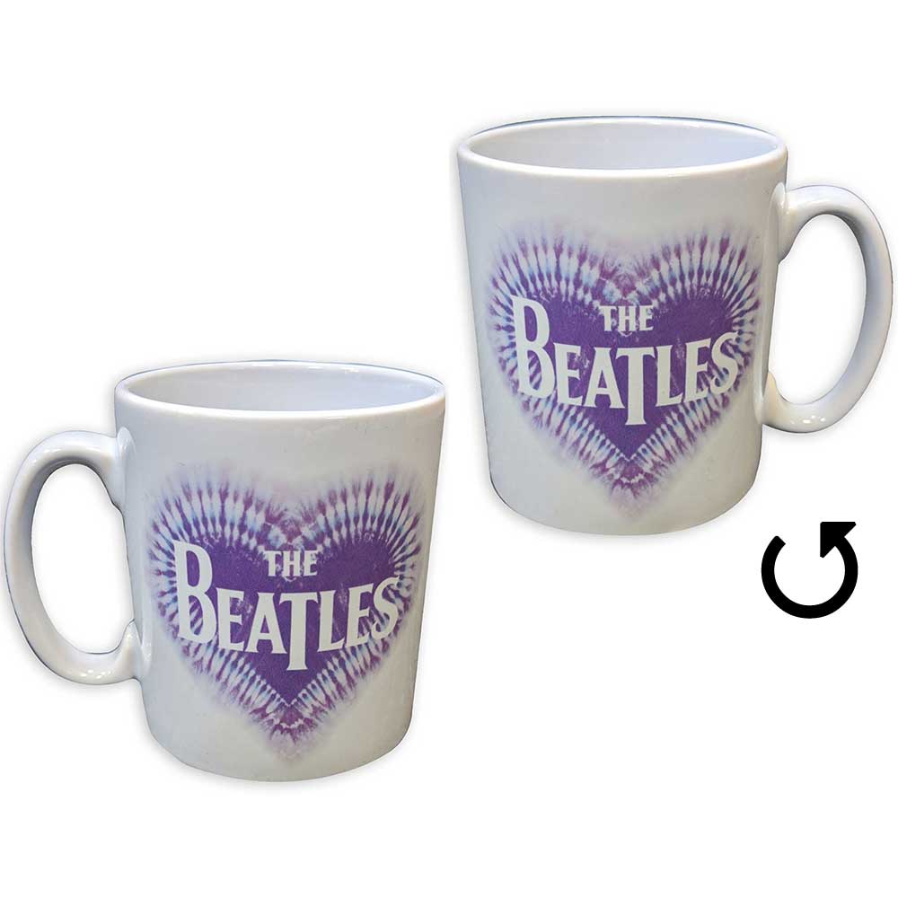 The Beatles Unboxed Mug: Heart & Drop T Logo White