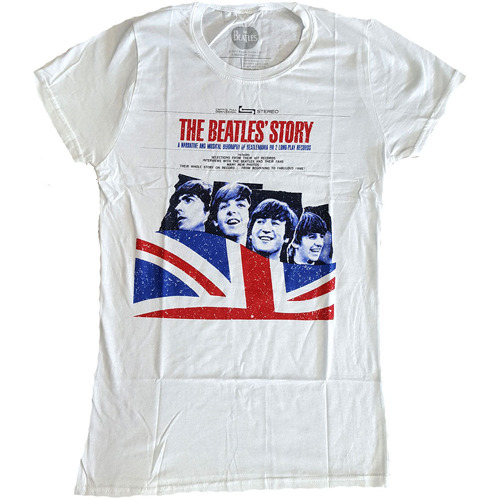 The Beatles Ladies Premium T-Shirt The Beatles Story White (M)