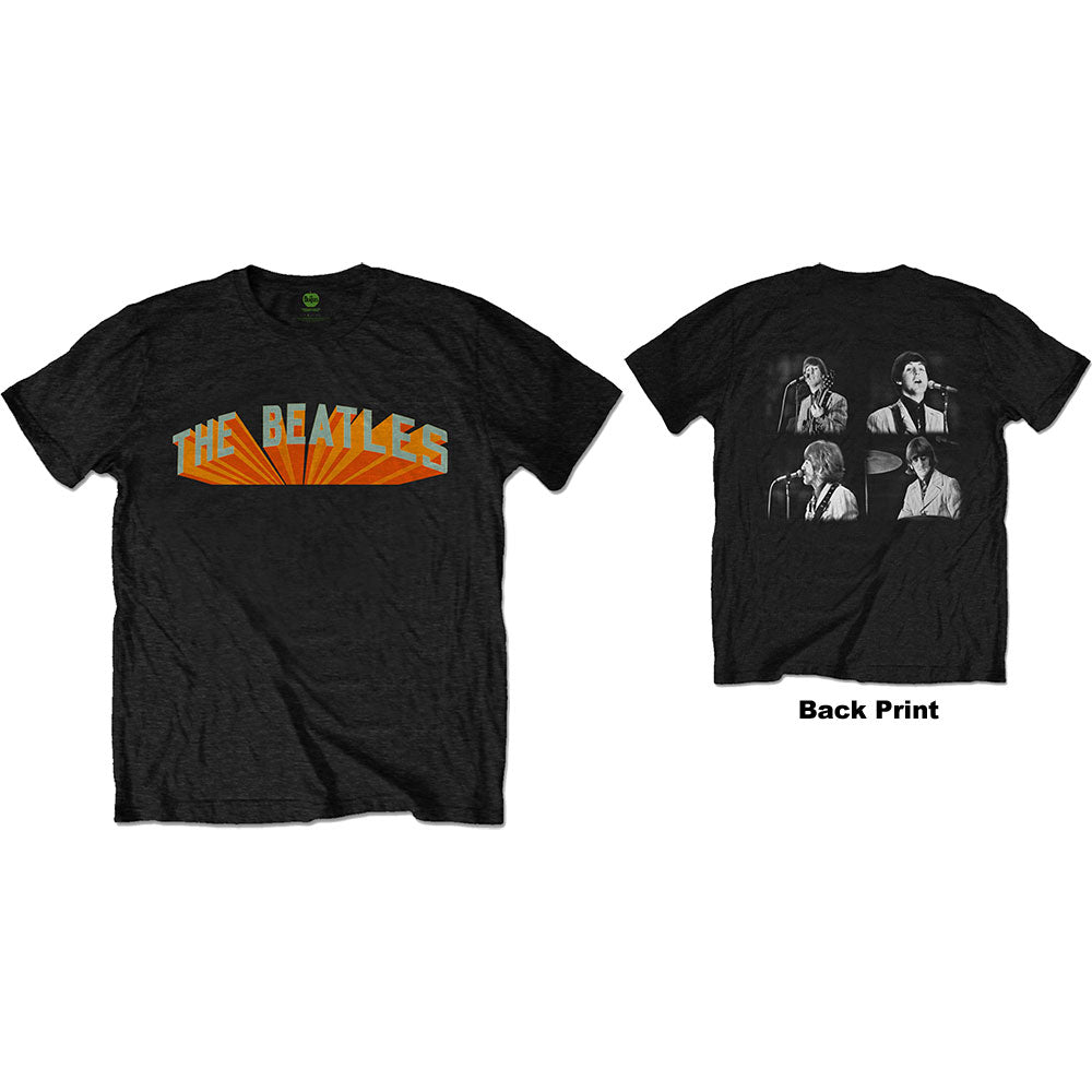 The Beatles Unisex T-Shirt Live in Japan (Back Print) Black (XL)