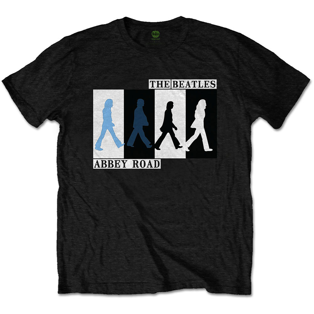 The Beatles Unisex T-Shirt Abbey Road Colours Crossing Black (XL)