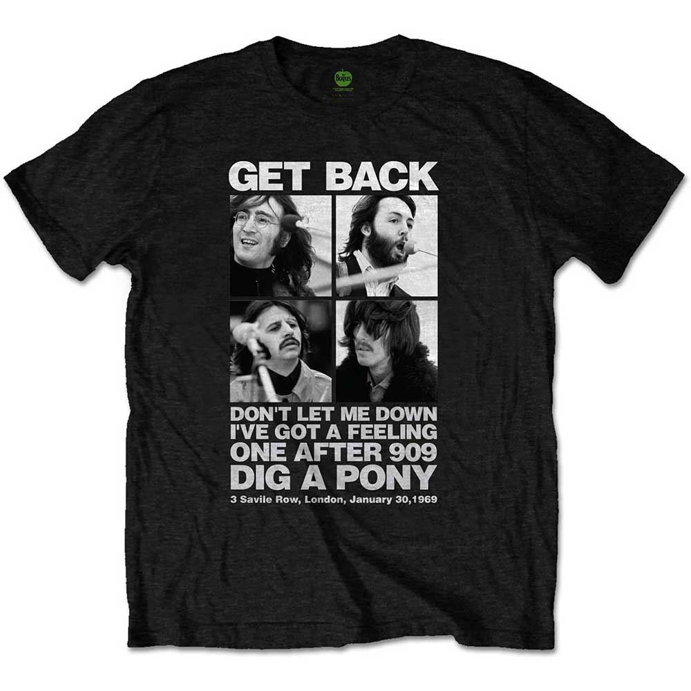 The Beatles Unisex T-Shirt 3 Savile Row Black (XXL)