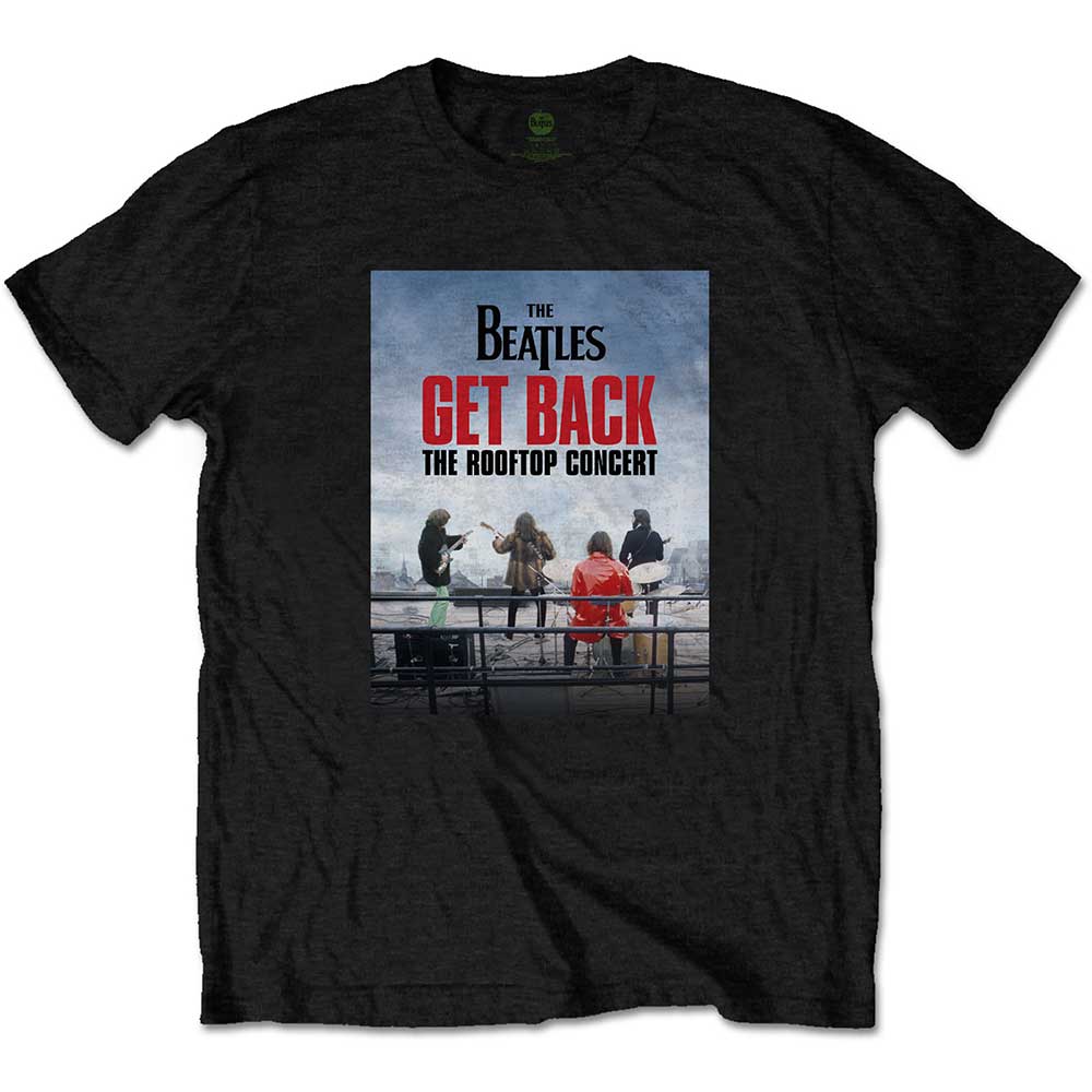 The Beatles Unisex T-Shirt Rooftop Concert Black (S)