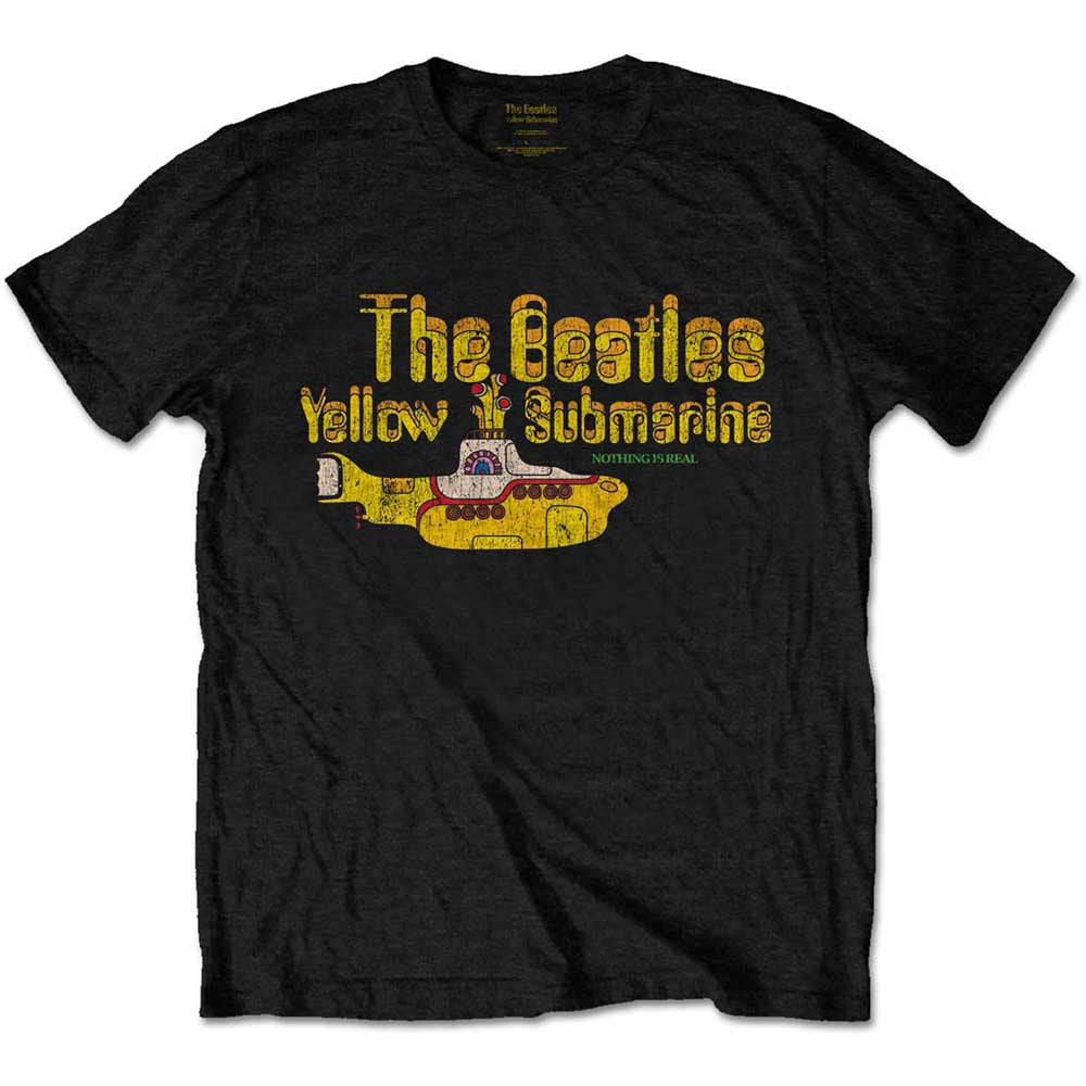 The Beatles Men's T-Shirt Nothing is Real Black (XXL)