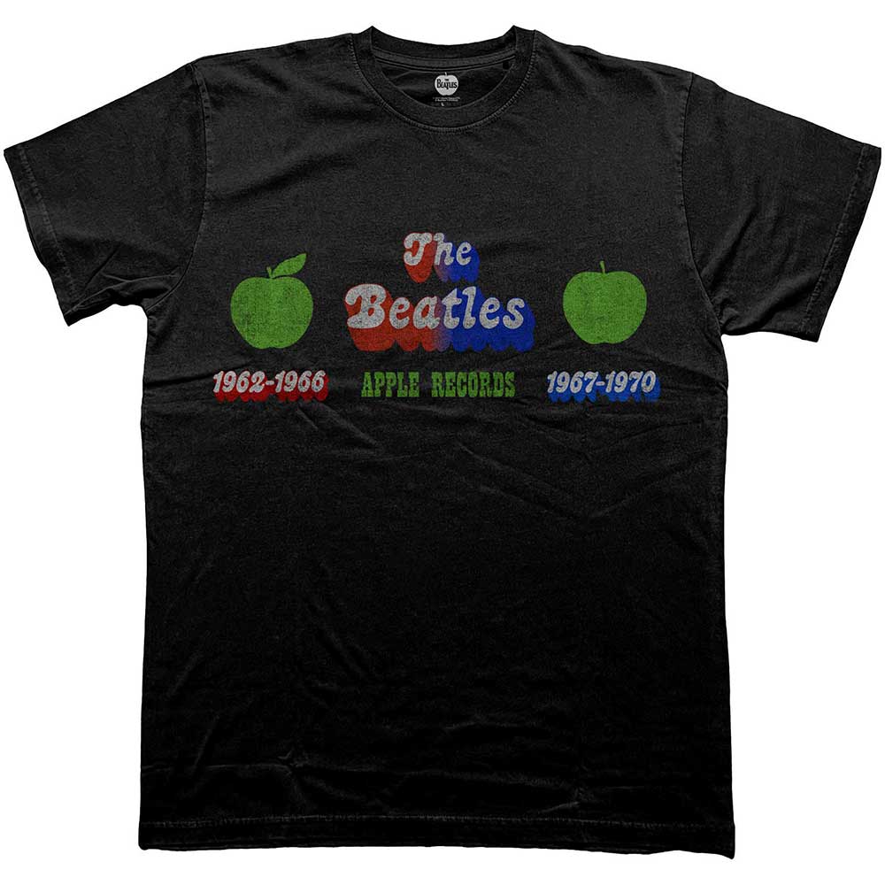 The Beatles Unisex T-Shirt Apple Years Black (L)