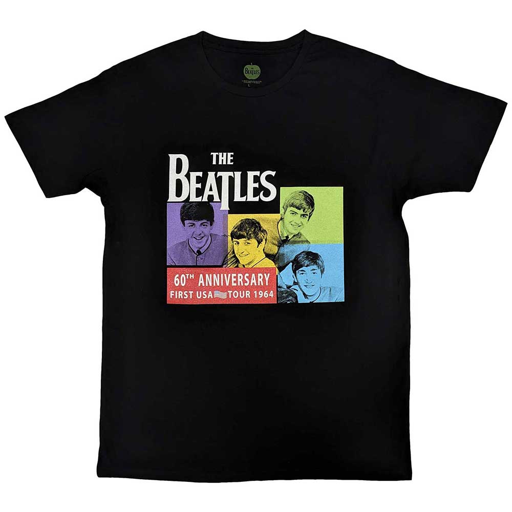 The Beatles Unisex T-Shirt US 1964 Black (M)