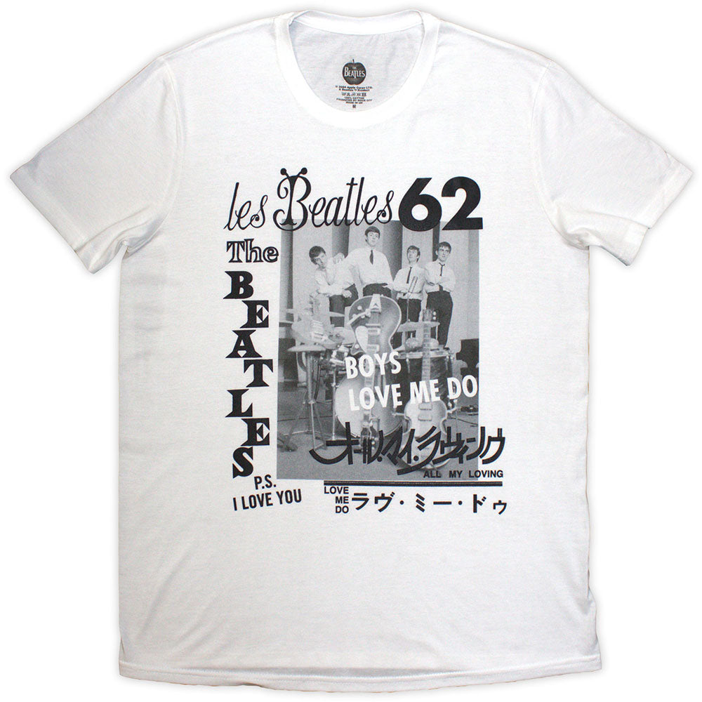 The Beatles Unisex T-Shirt 1962 White (M)