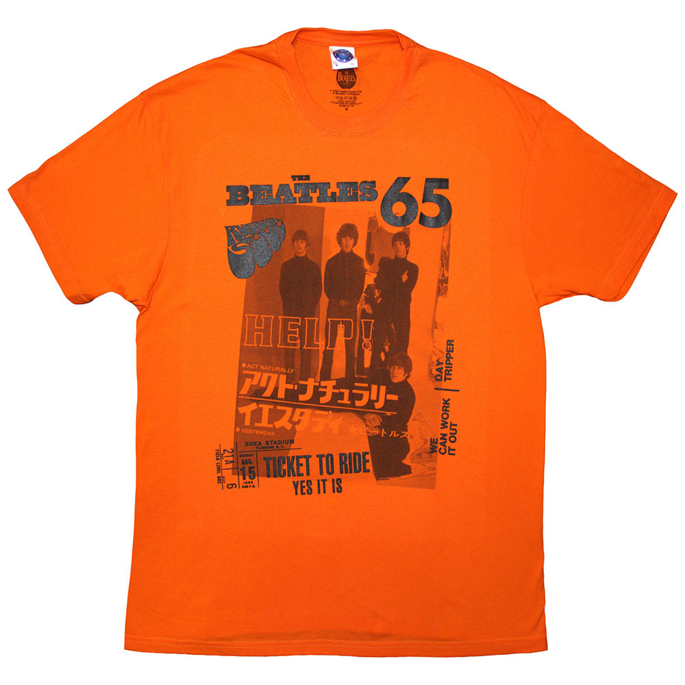 The Beatles Unisex T-Shirt 1965 Orange (XXL)