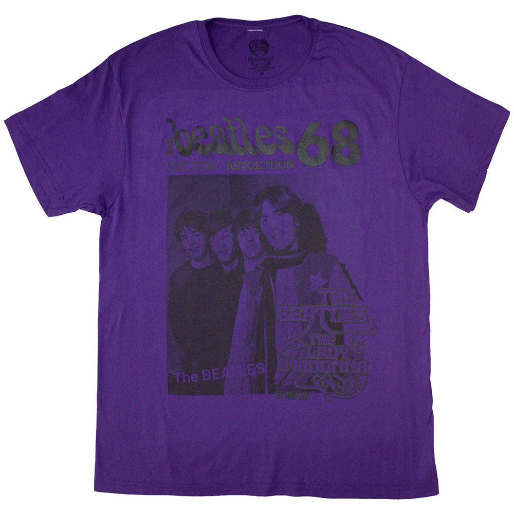 The Beatles Unisex T-Shirt 1968 Purple (XXL)