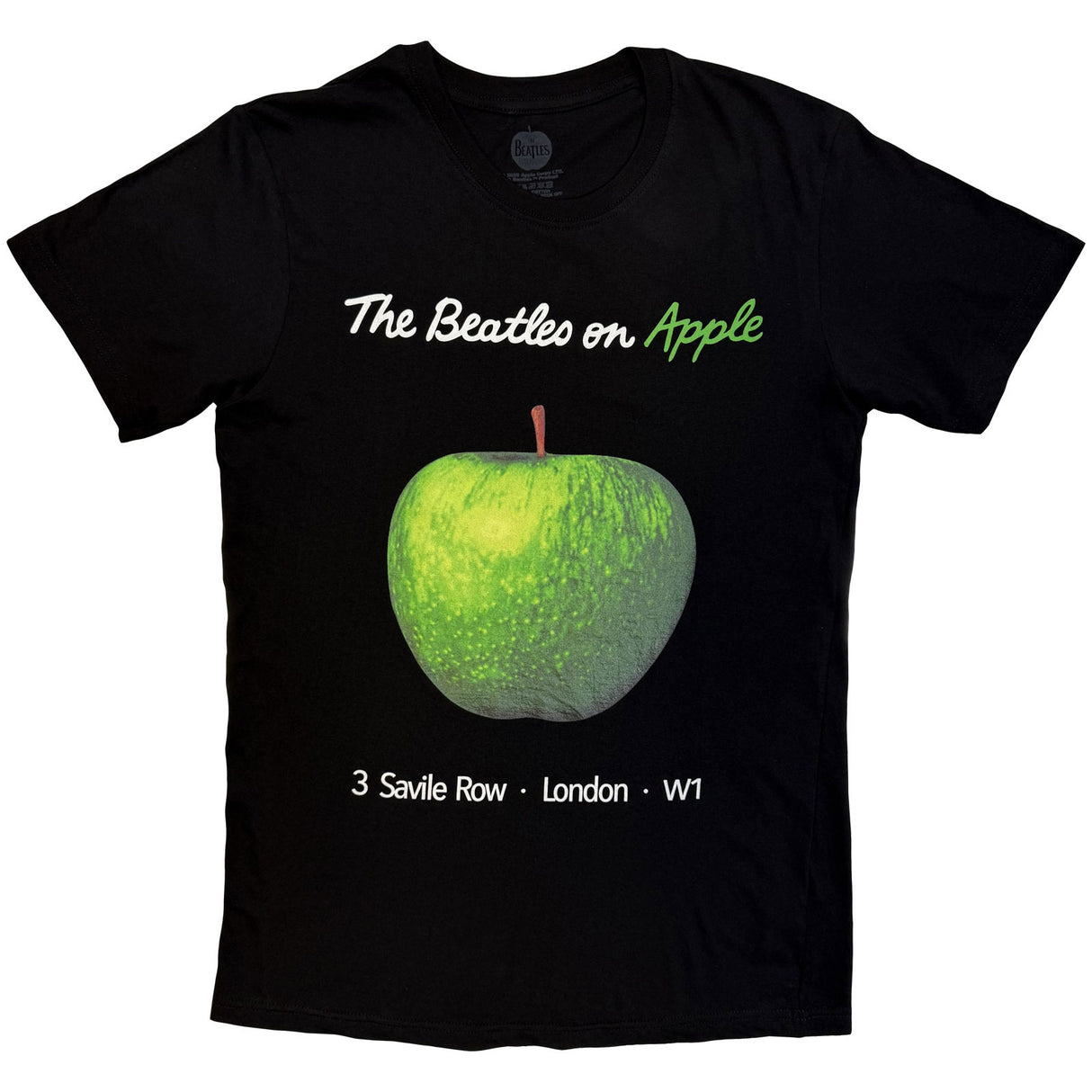The Beatles Unisex T-Shirt On Apple Black (XL)