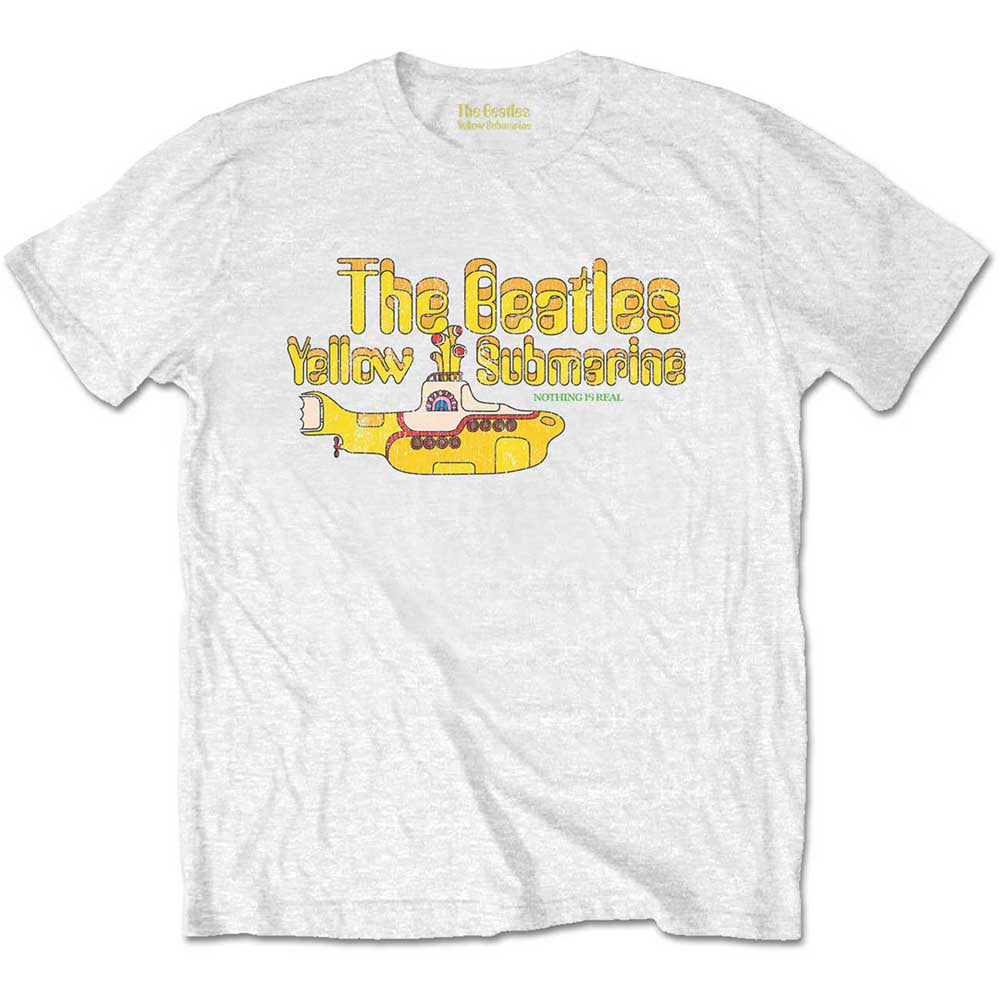 The Beatles Men's T-Shirt Nothing is Real (Retail Pack) White (XL)