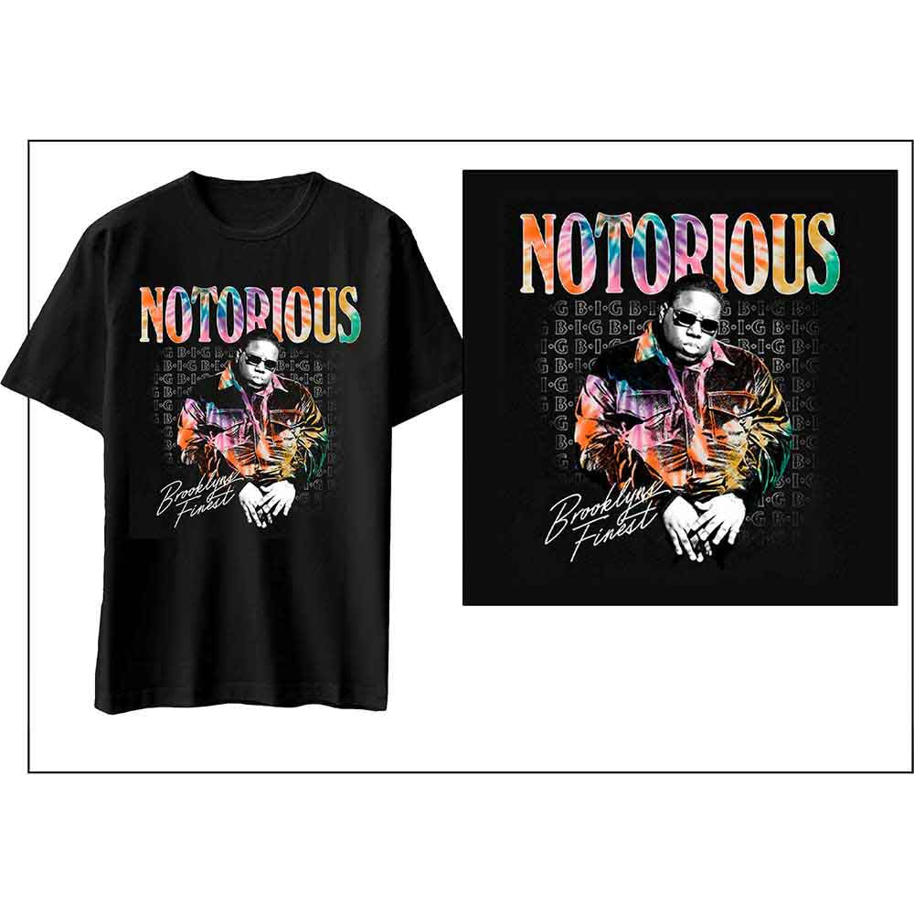 Biggie Smalls Unisex T-Shirt Brooklyn's Finest Black (XL)