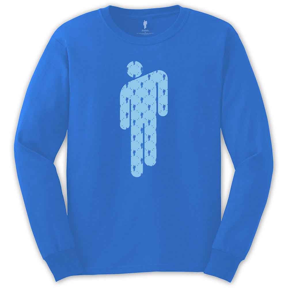 Billie Eilish Unisex Long Sleeve T-Shirt Maninman Blue (XXL)