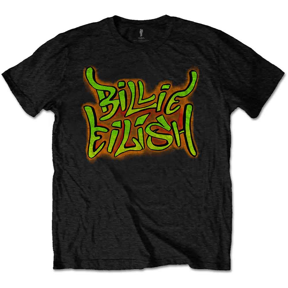 Billie Eilish Unisex T-Shirt Graffiti White (XXXL)