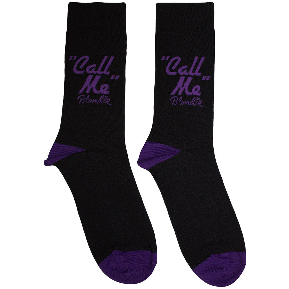 Blondie Unisex Ankle Socks Call Me Black (UK Size 6-11)