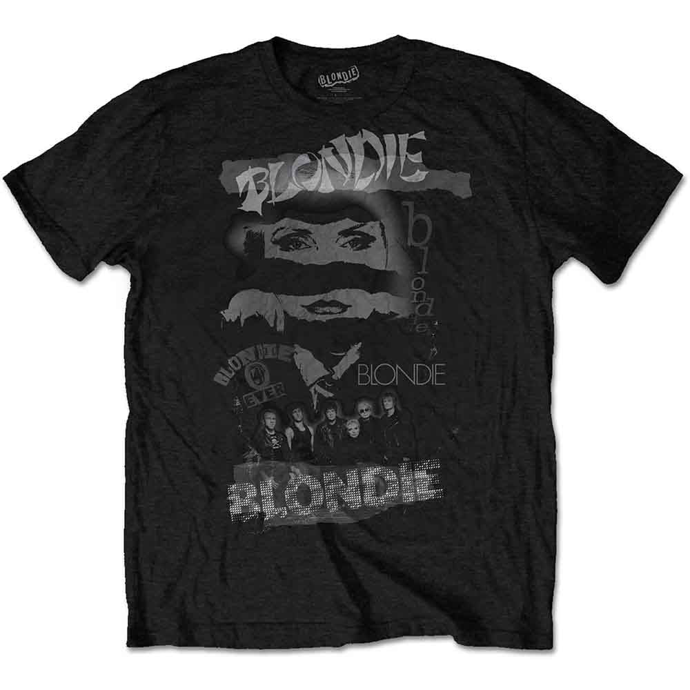 Blondie Unisex T-Shirt Mash Up Black (XL)