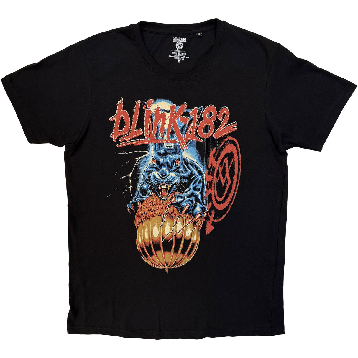 Blink-182 Unisex T-Shirt Acorn Rabbit Black (L)