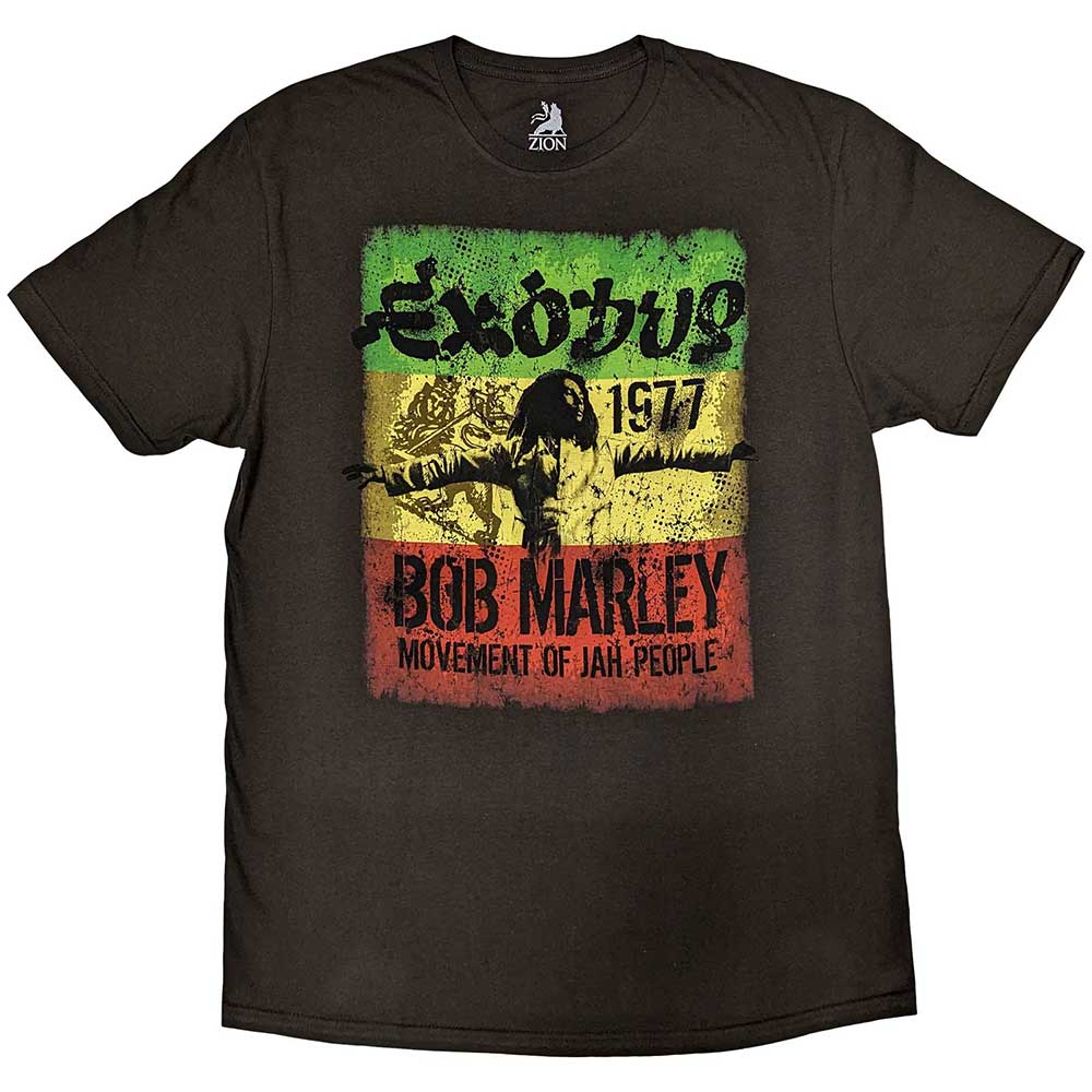 Bob Marley Men's T-Shirt Movement Black (M)