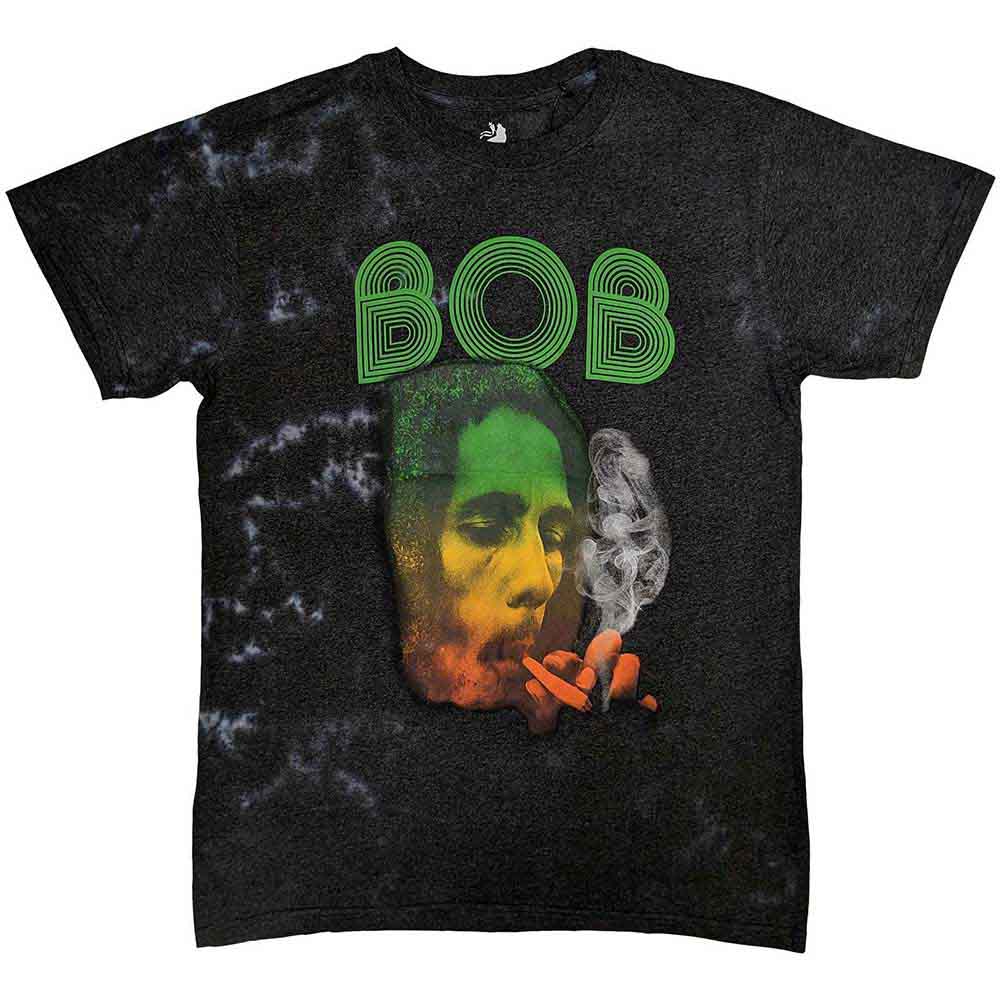 Bob Marley Unisex T-Shirt Smoke Gradient (Dip-Dye) Grey (M)