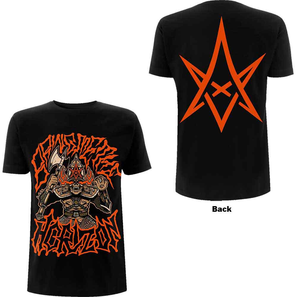 Bring Me The Horizon Unisex T-Shirt Warrior (Back Print) Black (L)
