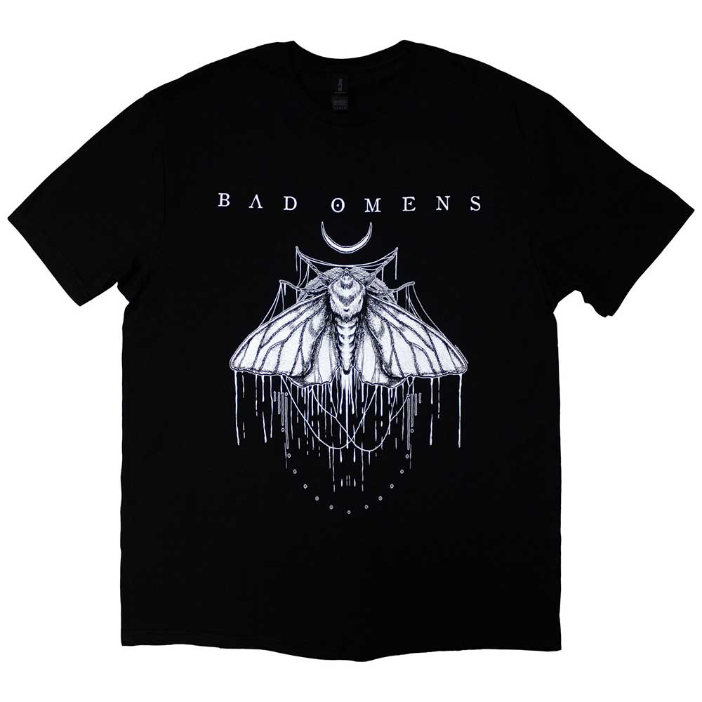 Bad Omens Unisex T-Shirt Moth Black (L)