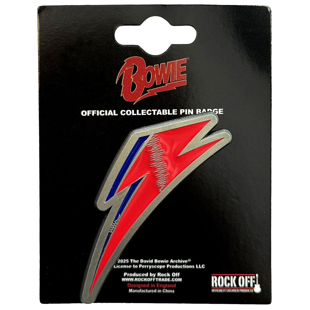 David Bowie Pin Badge Flash