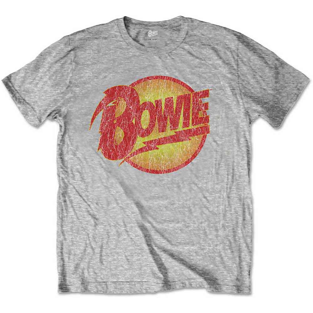 David Bowie Kid's T-Shirt Vintage Diamond Dogs Logo Grey (13-14yrs)