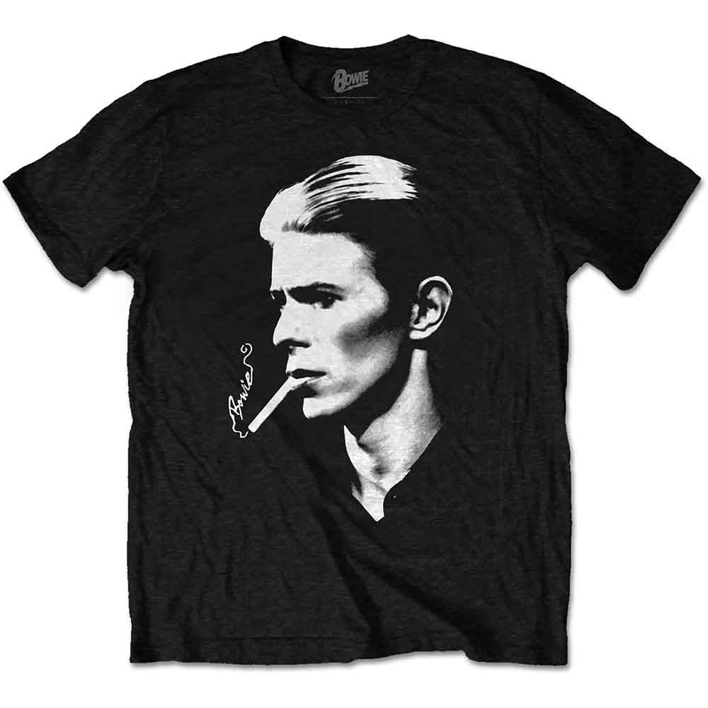 David Bowie Unisex T-Shirt Smoke Black (L)