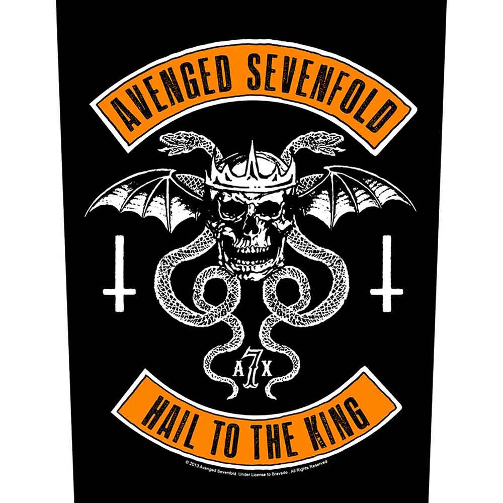 Avenged Sevenfold Back Patch Biker