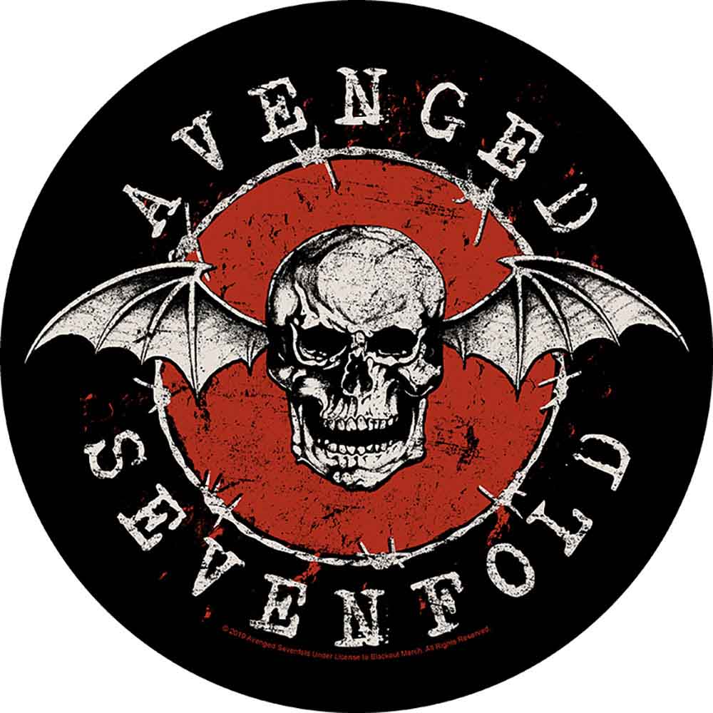 Avenged Sevenfold Back Patch Distressed Skull