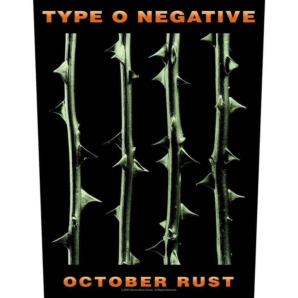 Type O Negative Back Patch October Rust