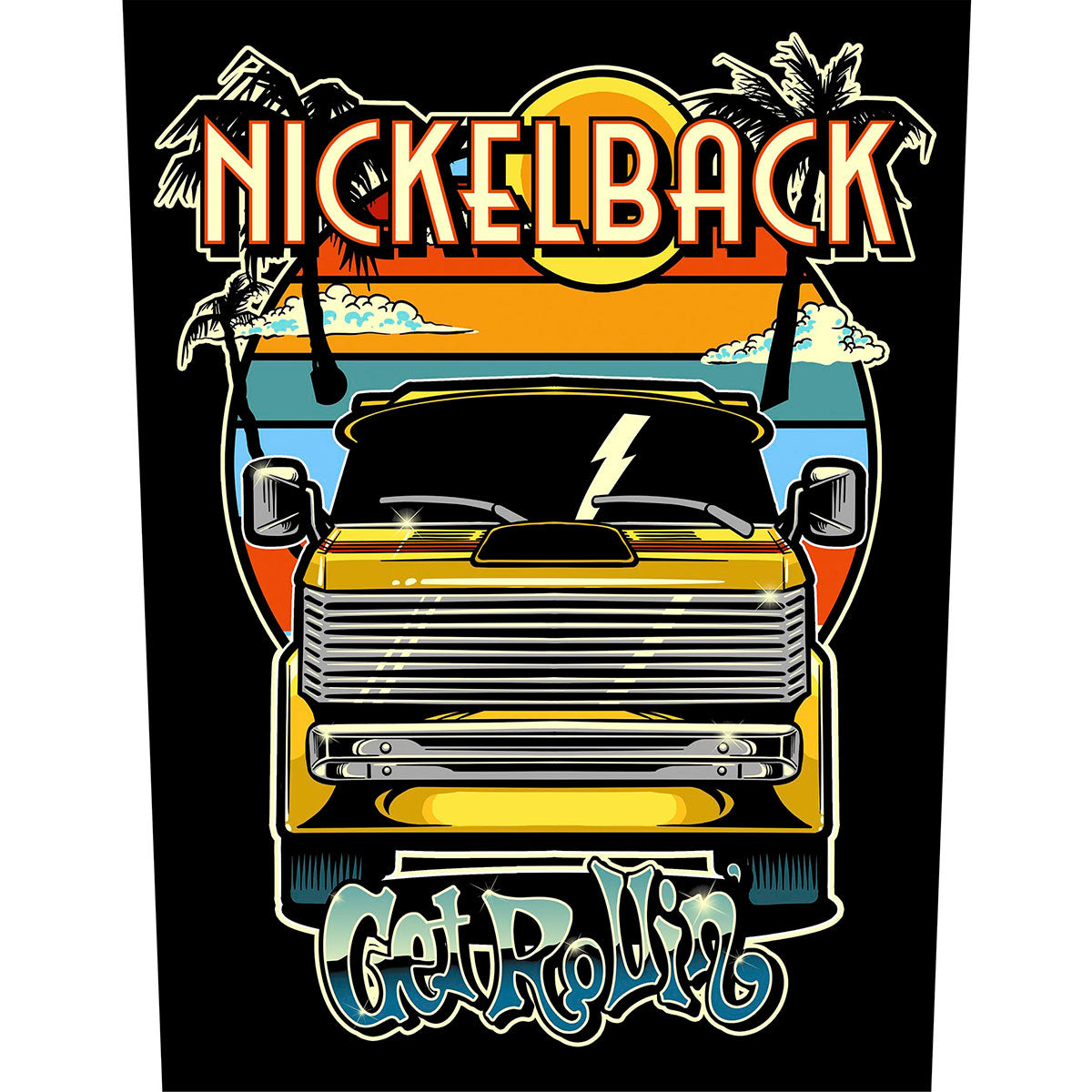 Nickelback Back Patch: Get Rollin