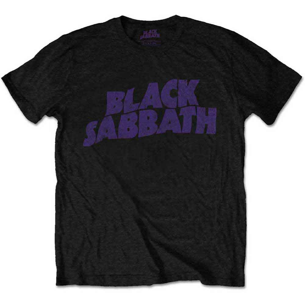 Black Sabbath Unisex T-Shirt Wavy Logo Vintage Black (XXXXL)