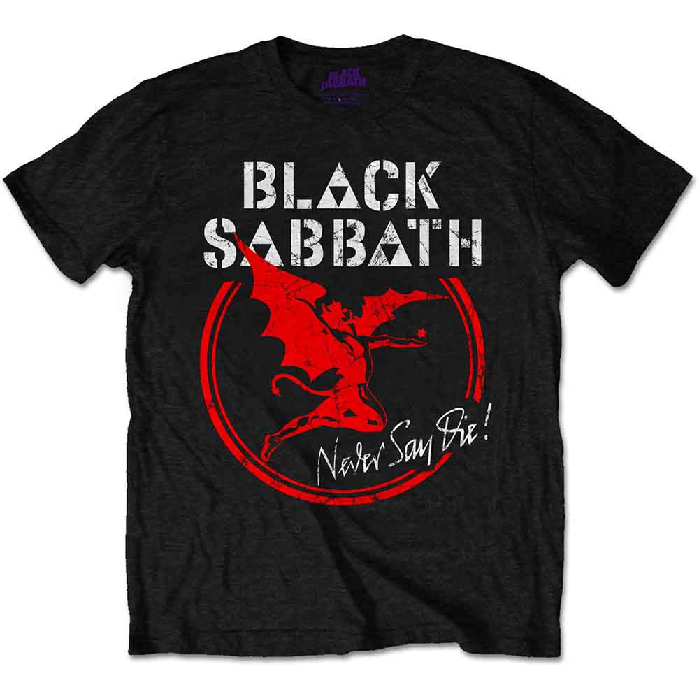 Black Sabbath Men's T-Shirt Archangel Never Day Die Black (XL)