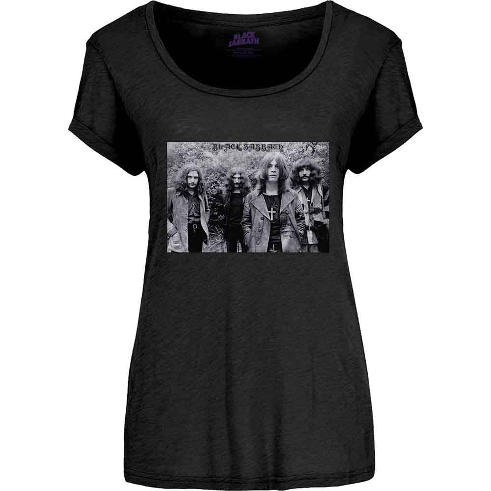 Black Sabbath Ladies T-Shirt Black Group Shot (S)