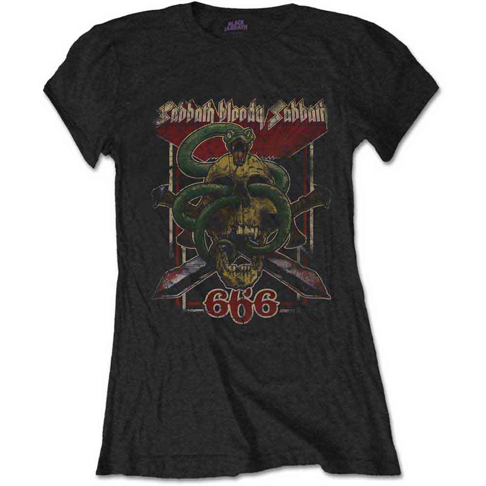 Black Sabbath Ladies T-Shirt Bloody Sabbath 666 (S)