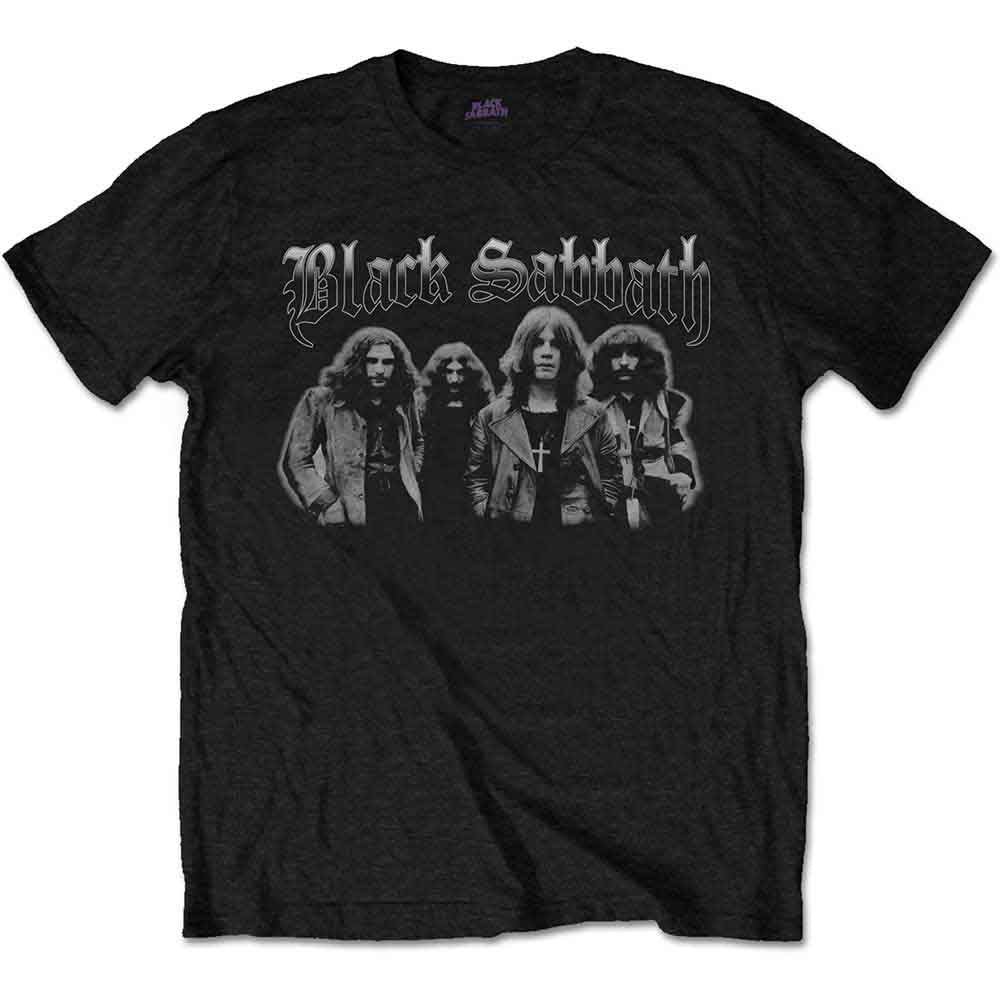 Black Sabbath Men's T-Shirt Greyscale Group (M)