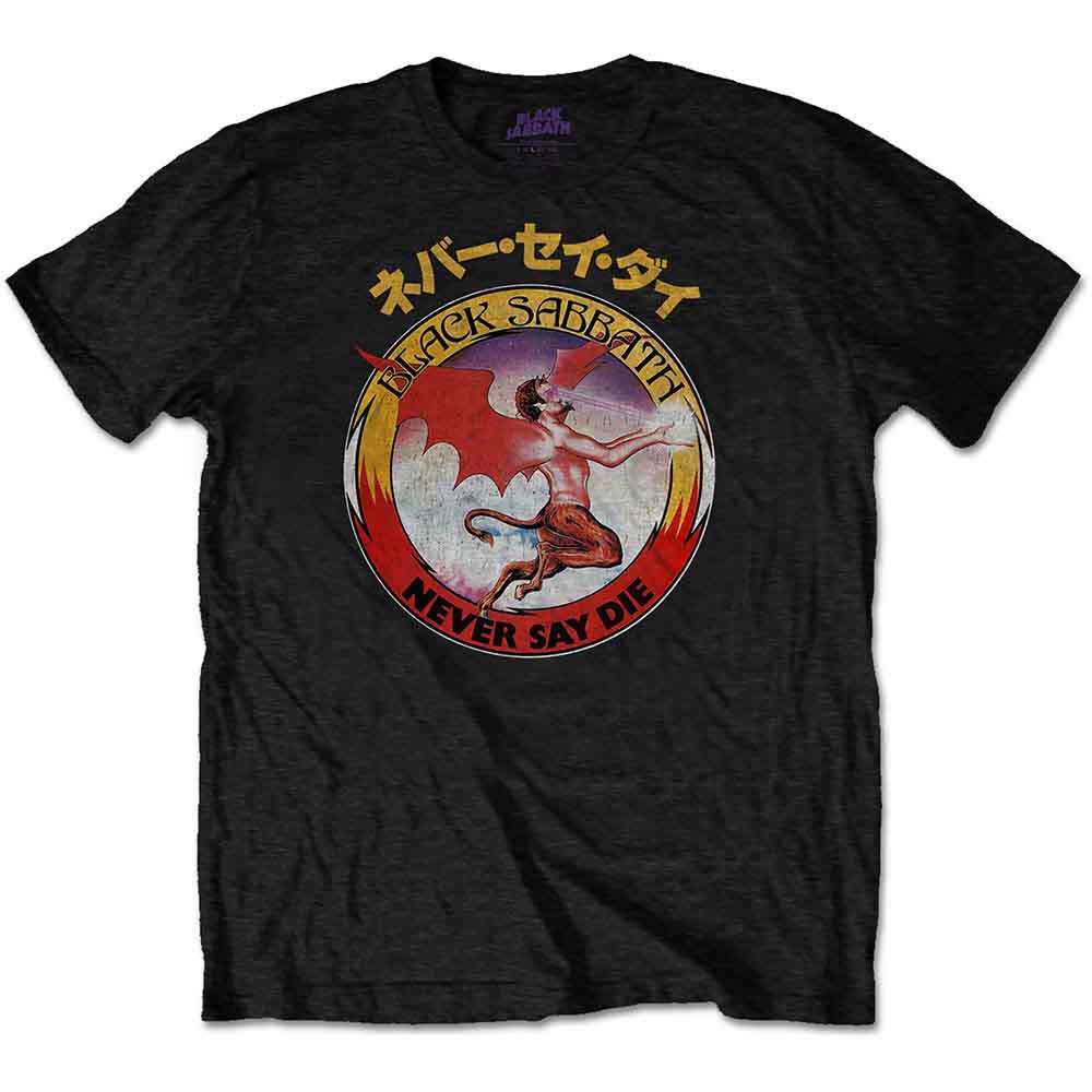 Black Sabbath Unisex T-Shirt Reversed Logo Black (S)