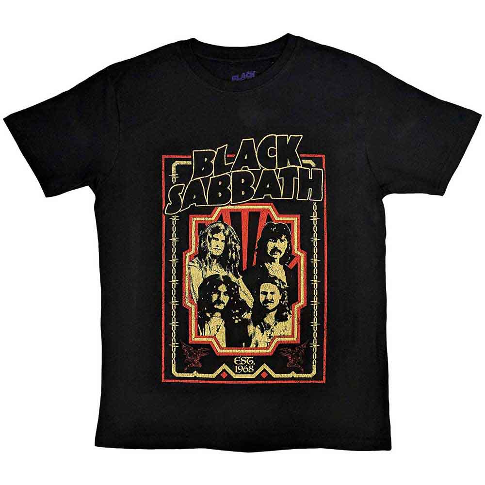 Black Sabbath Unisex T-Shirt Est 1968 Black (L)
