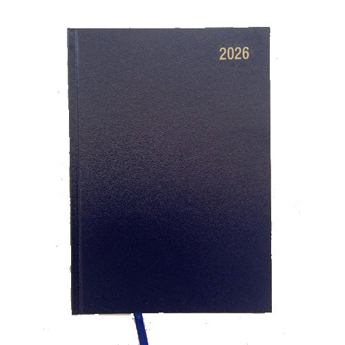 ValueX Desk Diary 2026 A4 Day per Page Blue