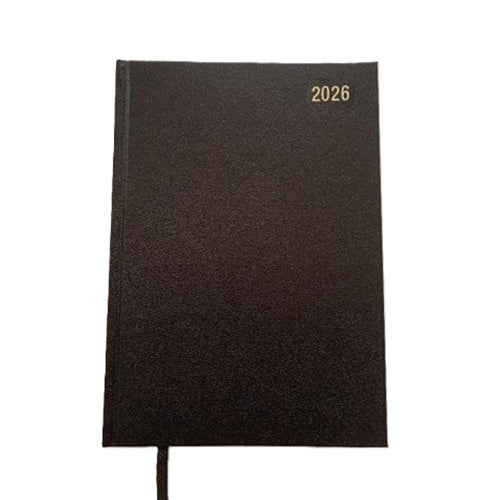 ValueX Desk Diary 2026 A4 2 Days per Page Black