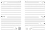 ValueX Desk Diary 2026 A4 2 Days per Page Black
