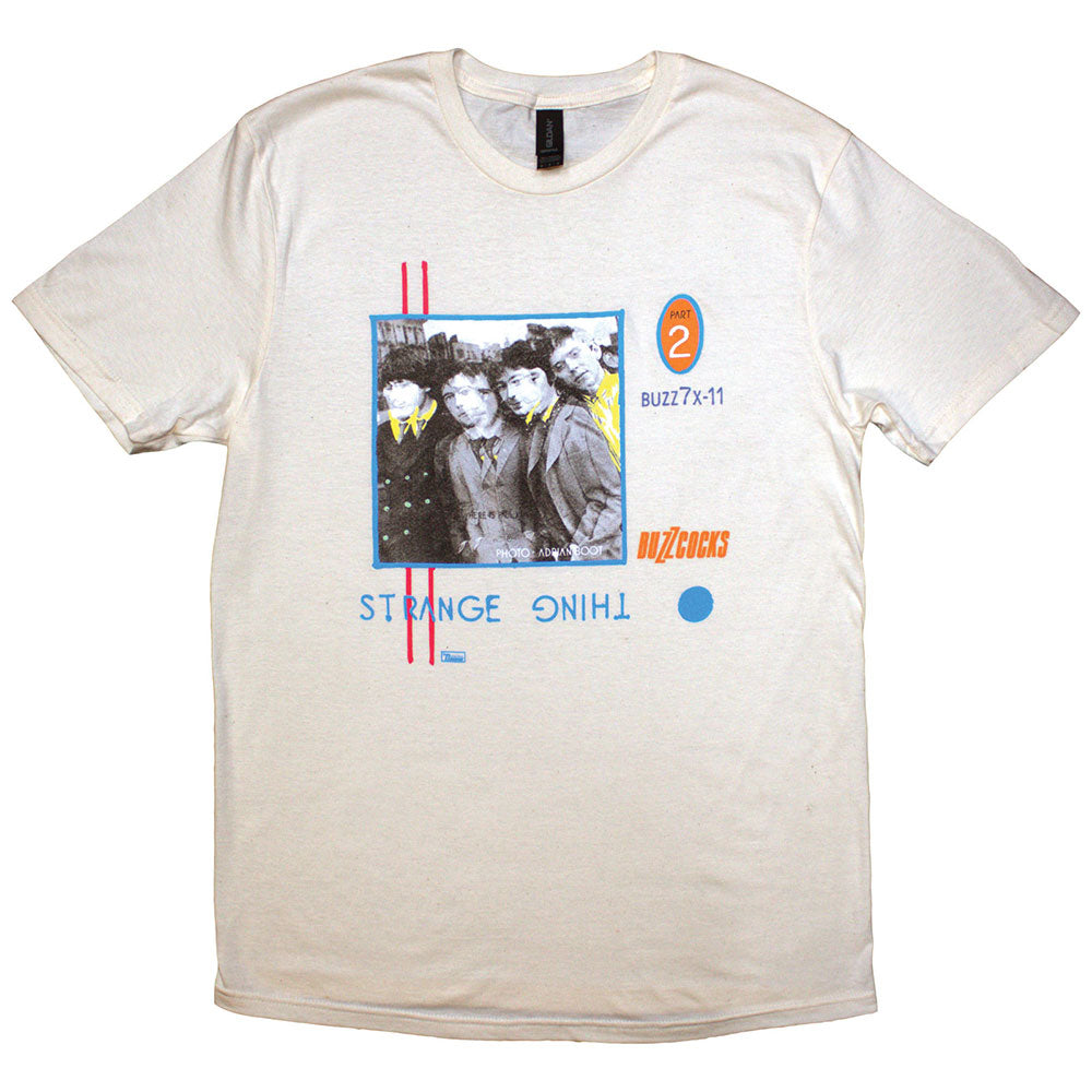 Buzzcocks Unisex T-Shirt Strange Thing Natural (M)